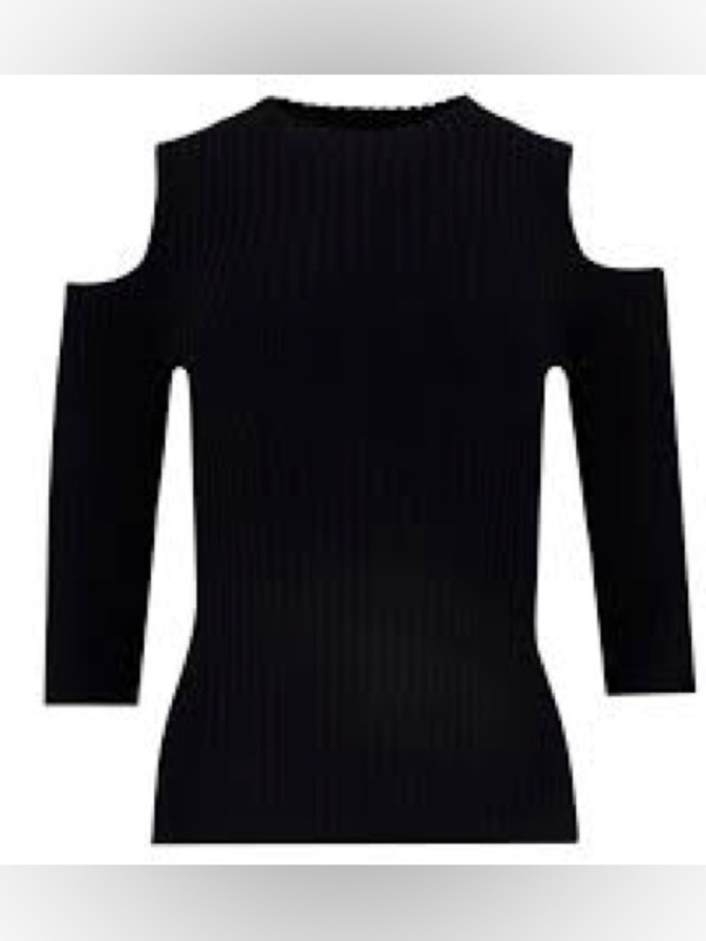 Maje Knitted Cold Shoulder Top, Size S